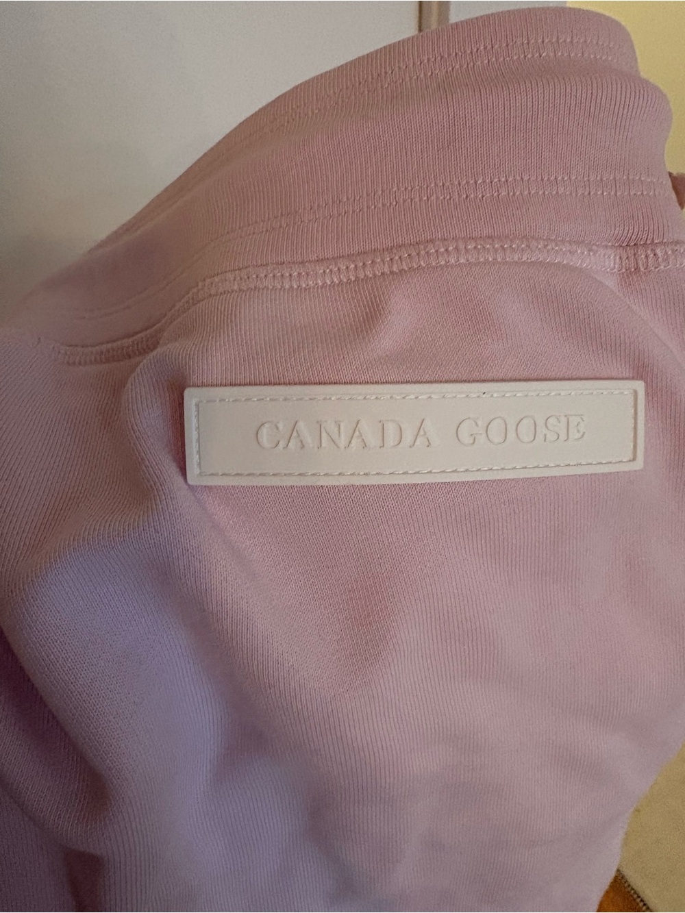 Canada Goose Pink jogger with White Logo Patch